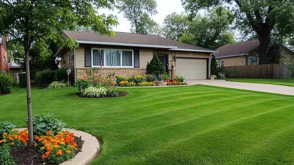 Lawn Mowing and Rolling image